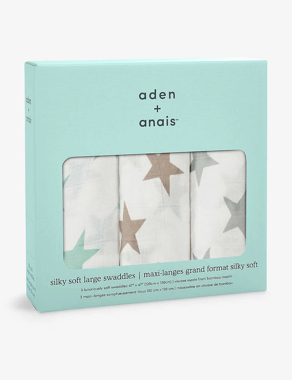 Aden + Anais Milky Way Large Bamboo Swaddles Set Of Three 1 Aden + Anais Milky Way Large Bamboo Swaddles Set Of Three
