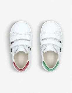 Gucci New Ace VL Leather Trainers 4-8 Years -Kid Couture 5121 10004 0508410109 WHITE ALT02