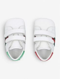 Gucci New Ace Leather Trainers 4 Months-3 Years -Kid Couture 5121 10004 1562610109 WHITE ALT02