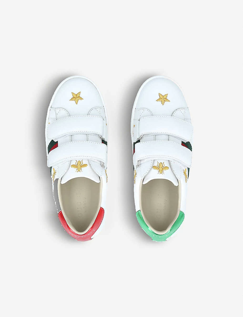 Gucci New Ace Bee-embroidered Leather Trainers 5-8 Years 2 Gucci New Ace Bee-embroidered Leather Trainers 5-8 Years - Image 2