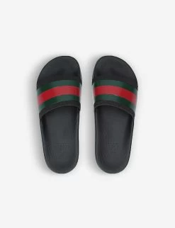 Gucci Pursuit Rubber Sliders 4-8 Years -Kid Couture 5121 10004 1567379879 GREENOTH ALT02