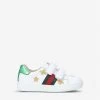 Gucci New Ace Bee Star Leather Trainers 1-4 Years