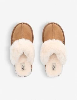 Ugg Cozy II Suede And Sheepskin Slippers 5-11 Years 5 Ugg Cozy II Suede And Sheepskin Slippers 5-11 Years -Kid Couture 5121 10004 2584730209 BROWN ALT02