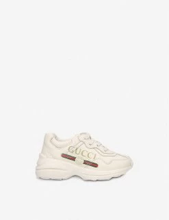 Gucci Rhyton Logo-detail Leather Trainers 2-3 Years