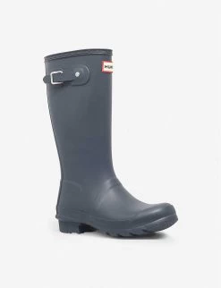 Hunter Original Kids Rubber Wellies 7-10 Years -Kid Couture 5121 10004 6831284979 NAVY ALT02