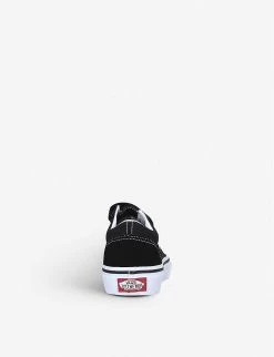 Vans Old Skool Suede And Canvas Trainers 4-8 Years -Kid Couture R00075372 BLKWHITE ALT03