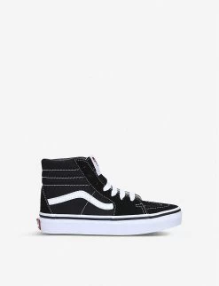 Vans SK8-HI Leather-canvas High-top Trainers 4-8 Years