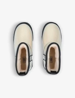 Ugg Classic Clear Mini II PVC And Shearling Boots 6-8 Years -Kid Couture R03663117 PETROL ALT02