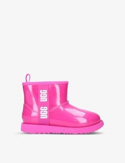 Ugg Classic Clear Mini II PVC And Faux-shearling Boots 6-8 Years
