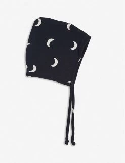 Midnight Organic-cotton Bonnet 0-12 Months