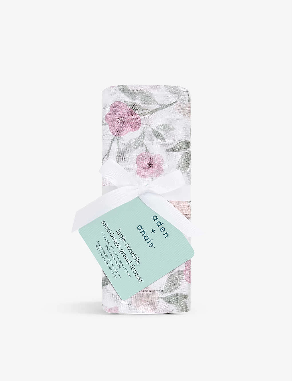 Aden + Anais Fleur Cotton-muslin Swaddle 1 Aden + Anais Fleur Cotton-muslin Swaddle