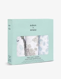 Aden + Anais Jungle Cotton Muslins Pack Of Three