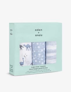 Aden + Anais Star Cotton Muslins Pack Of Three