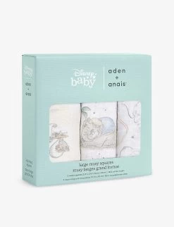 Aden + Anais Disney Dumbo Cotton Muslins Pack Of Three