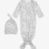 Aden + Anais Stretch-cotton Gown And Hat 0-3 Months
