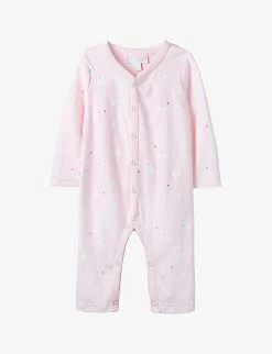 Bunny Graphic-print Long-sleeve Cotton Sleepsuit 0-24 Months