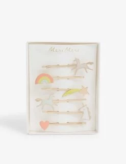 Meri-Meri Unicorn Hair Slides Set Of Six