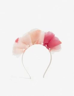 Meri-Meri Floral Ribbon Headband -Kid Couture R03676541 PINK ALT02