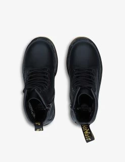 Dr. Martens 1460 Lace-up Leather Ankle Boots 6-9 Years -Kid Couture R03719741 BLACK ALT02