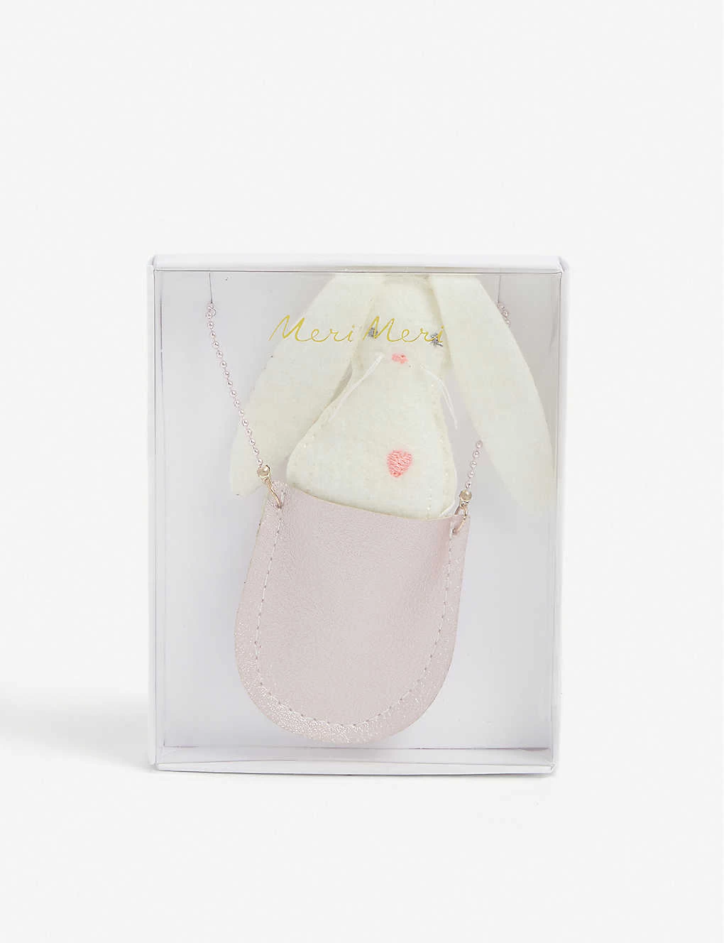 Meri-Meri Bunny Pocket Felt Enamel Necklace 1 Meri-Meri Bunny Pocket Felt Enamel Necklace