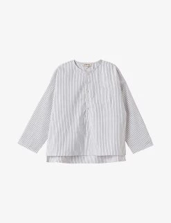 Dragonet Striped Cotton Shirt 3-12 Years