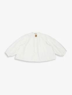 Plankton Brooch Cotton Blouse 3-12 Years