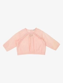 Krill Cropped Cotton-blend Blouse 3-24 Months