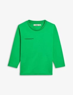 Text-print Organic-cotton T-shirt 3-12 Years