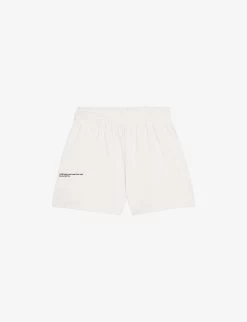 Text-print Mid-rise Organic-cotton Shorts 3-12 Years