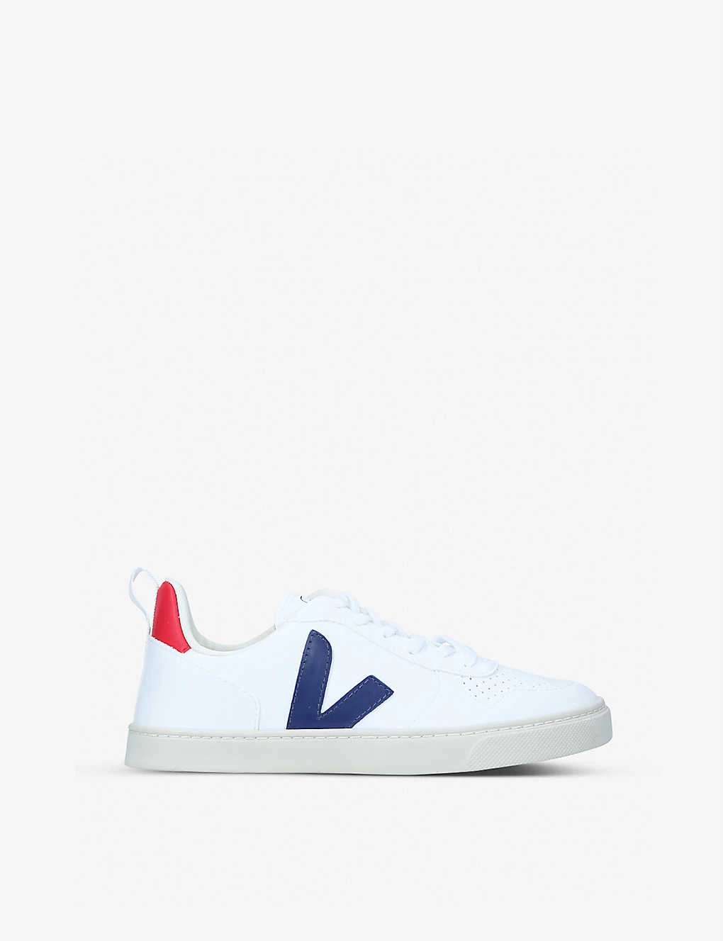 Veja V-10 Branded Leather Trainers 6-9 Years 1 Veja V-10 Branded Leather Trainers 6-9 Years