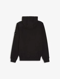 Stone Island Brand-patch Crew Neck Cotton Hoody 4-14 Years 5 Stone Island Brand-patch Crew Neck Cotton Hoody 4-14 Years -Kid Couture R03791752 BLACK ALT02