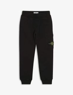 Stone Island Brand-patch Tapered Cotton-jersey Jogging Bottoms