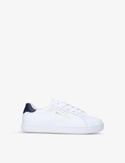 Palm Angels New Tennis Logo-print Leather Low-top Trainers 4-8 Years