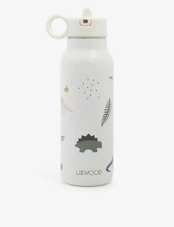 Liewood Falk Cat-print Stainless-steel Bottle 350ml
