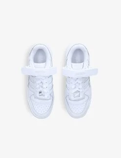 ADIDAS Forum Low Leather Trainers 9-10 Years 5 ADIDAS Forum Low Leather Trainers 9-10 Years -Kid Couture R03798118 WHITE ALT02