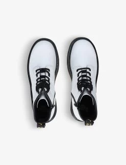 Dr. Martens 1460 Lace-up Leather Ankle Boots 6-9 Years -Kid Couture R03804401 WHITE ALT02