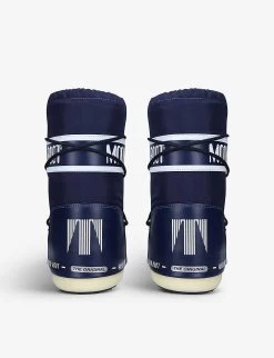 Moon Boot Icon Junior Branded Nylon Snow Boots 3-7 Years -Kid Couture R03827303 NAVY ALT03
