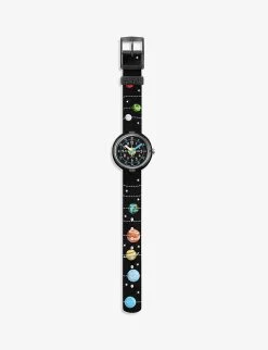 Flik Flak FPNP097 Solar System Recycled Polyester Quartz Watch -Kid Couture R03832239 ALT02