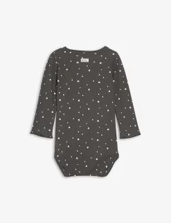 Stardust Printed Organic-cotton Bodysuit 3 Months - 2 Years -Kid Couture R03837790 BLACK ALT02