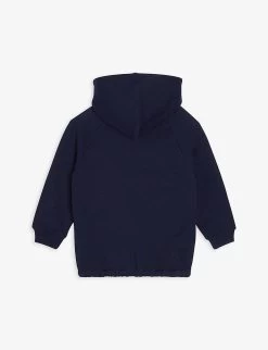 Gucci Web-stripe Cotton Hoody 9-36 Months -Kid Couture R03863517 NAVY ALT02