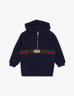 Gucci Web-stripe Cotton Hoody 9-36 Months