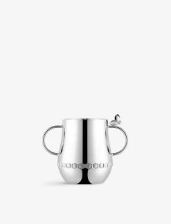 BeeBee Double-handle Silver-plated Alloy Baby Cup