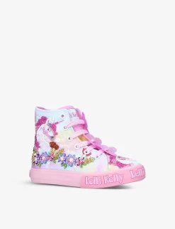Unicorn Canvas Mid-top Trainers 4-9 Years 6 Unicorn Canvas Mid-top Trainers 4-9 Years -Kid Couture R03880121 MULTOTHER ALT02
