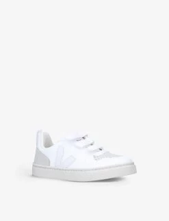 Veja V10 Leather Trainers 2-5 Years -Kid Couture R03880448 WHITE ALT02