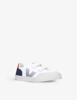 Veja V-12 Branded Leather Low-top Trainers 6-9 Years 7 Veja V-12 Branded Leather Low-top Trainers 6-9 Years -Kid Couture R03880479 WHITECOMB ALT02