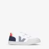 Veja V-12 Branded Leather Low-top Trainers 6-9 Years