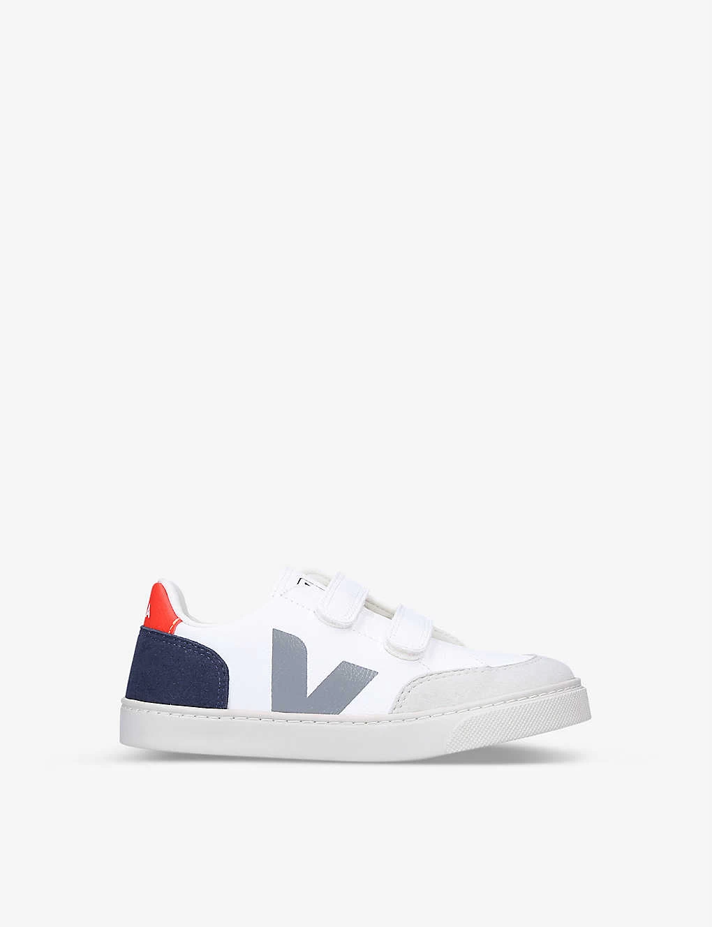 Veja V-12 Branded Leather Low-top Trainers 6-9 Years 1 Veja V-12 Branded Leather Low-top Trainers 6-9 Years
