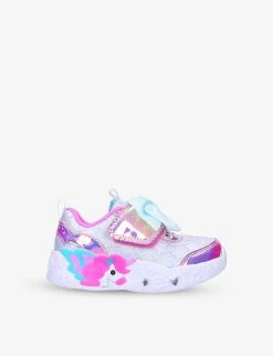Skechers Unicorn Charmer Light-up Woven Low-top Trainers 2-7 Years