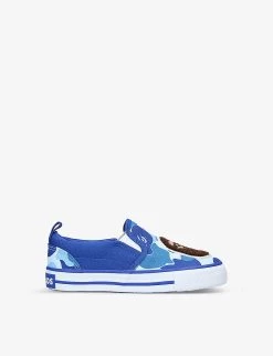 Camo Ape Head Canvas Slip-on Trainers 0-12 Months