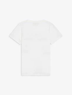 Gucci Vintage Brand-print Cotton T-shirt 4-10 Years -Kid Couture R03916910 WHITERED ALT02